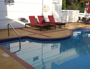 Stained Concrete Pool Deck